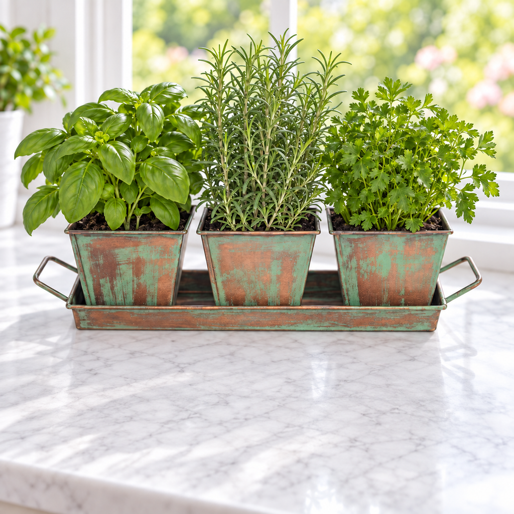 Metal Herb Kit (Square), Herb Kits