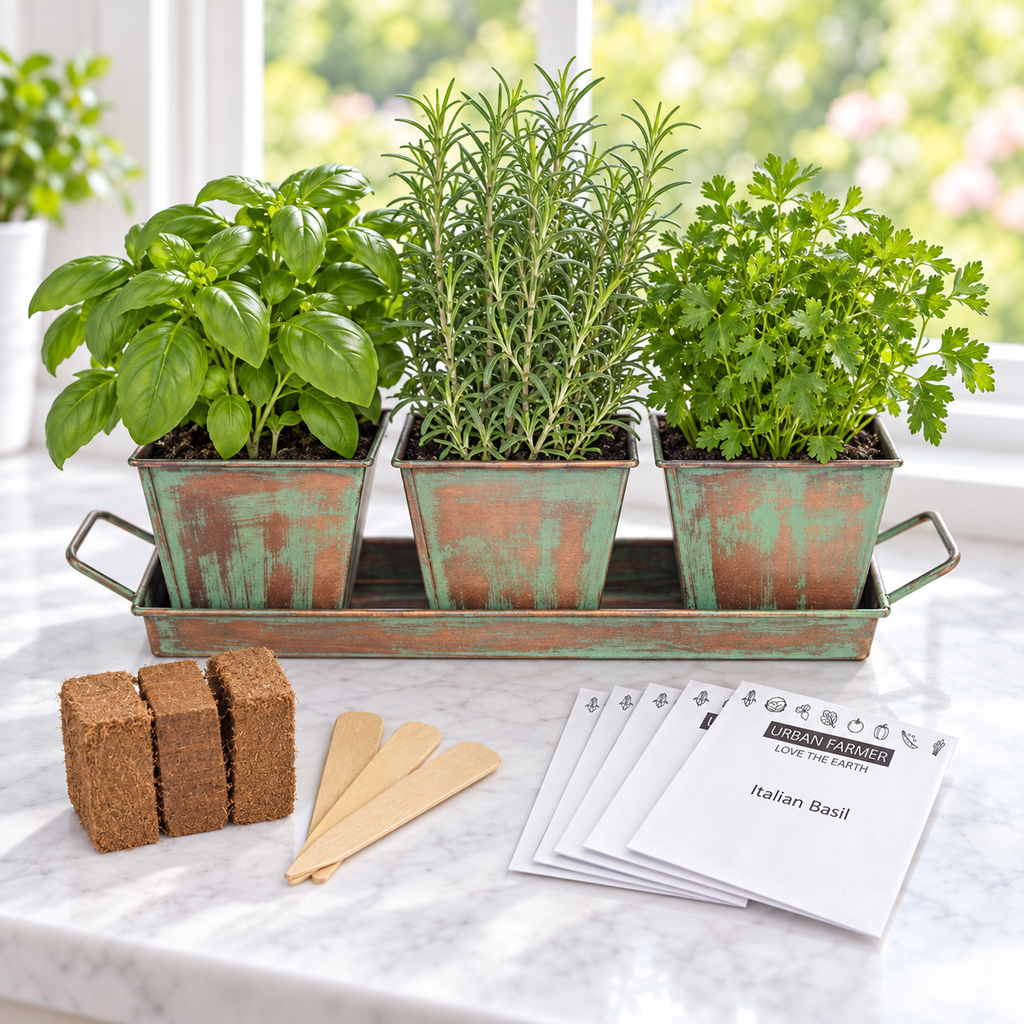 Metal Herb Kit (Square), Herb Kits