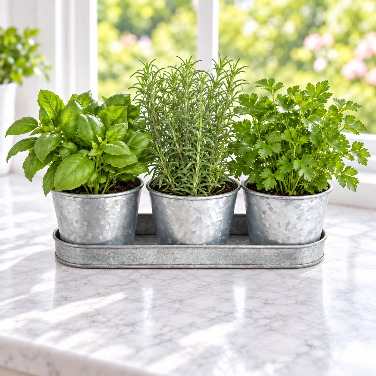 Metal Herb Garden Kit (Round), Herb Kits