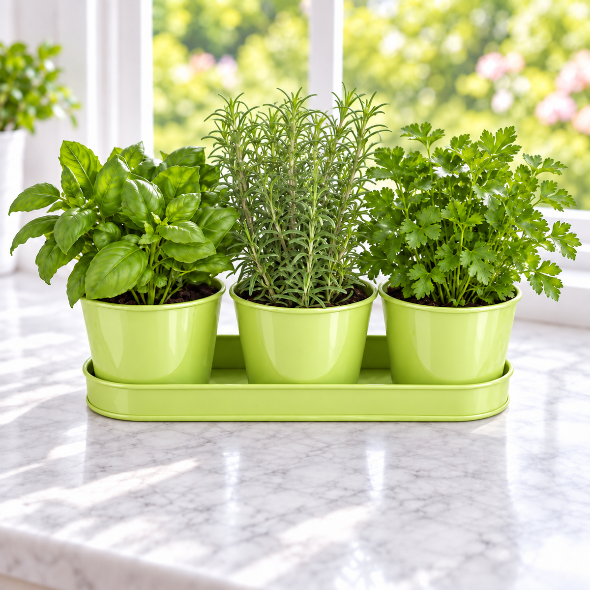 Metal Herb Garden Kit (Round), Herb Kits
