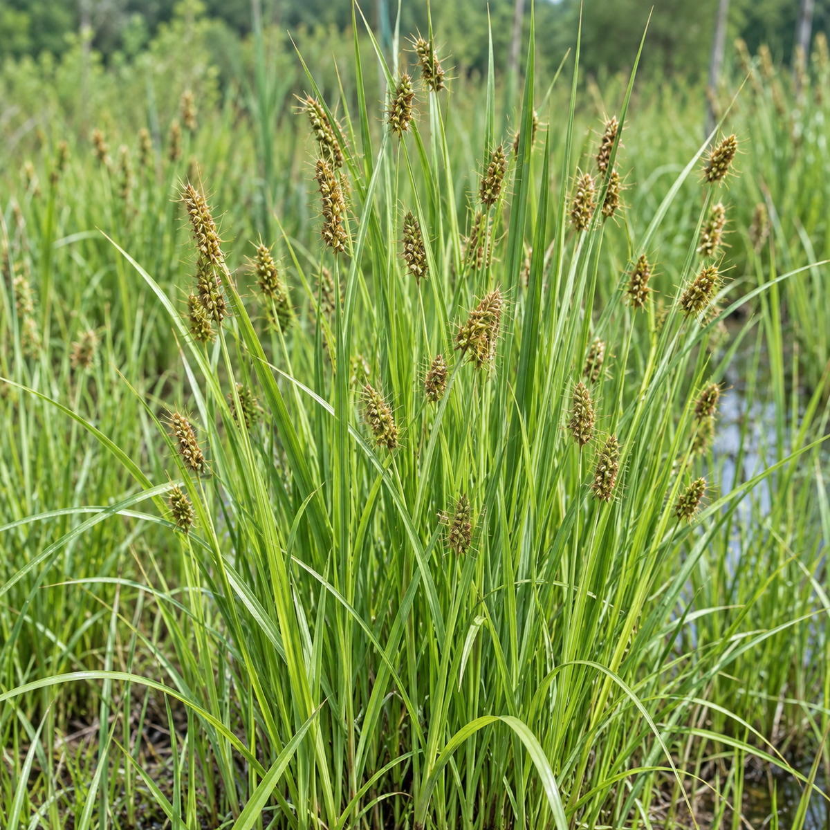 Awl-fruited Sedge, Carex Seed
