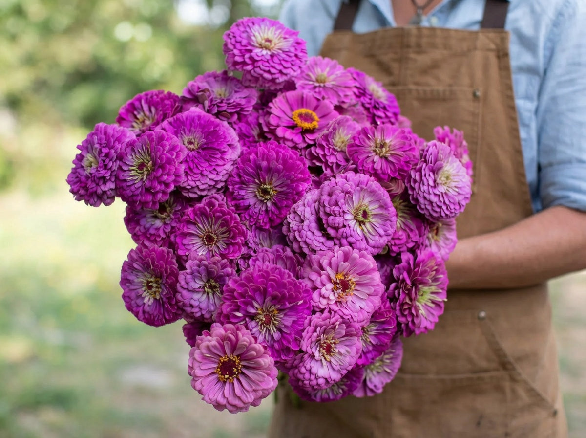 Benary's Giant Lilac, Zinnia Seeds