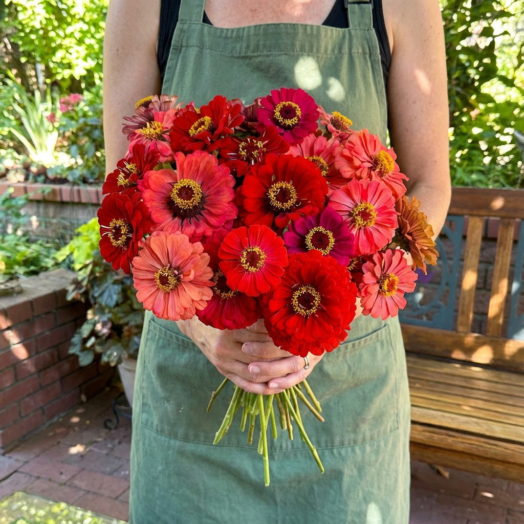 Berry Tart Mix, Zinnia Seeds