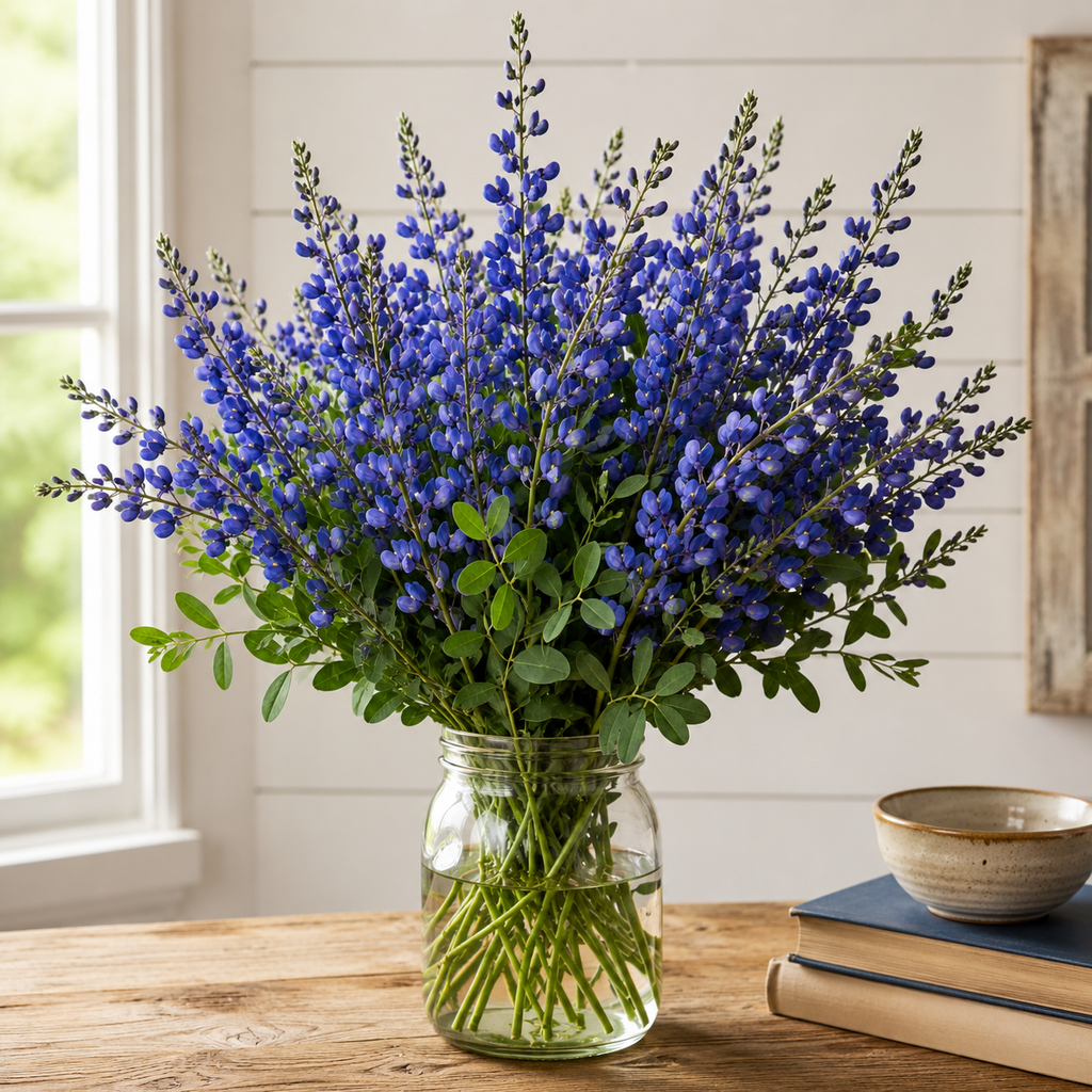 Blue False Indigo cut flower