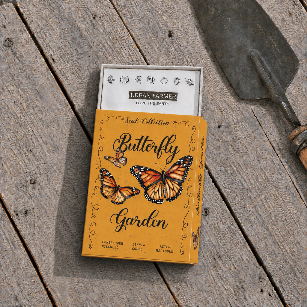 Butterfly Garden Seed Kit open package with seed packets