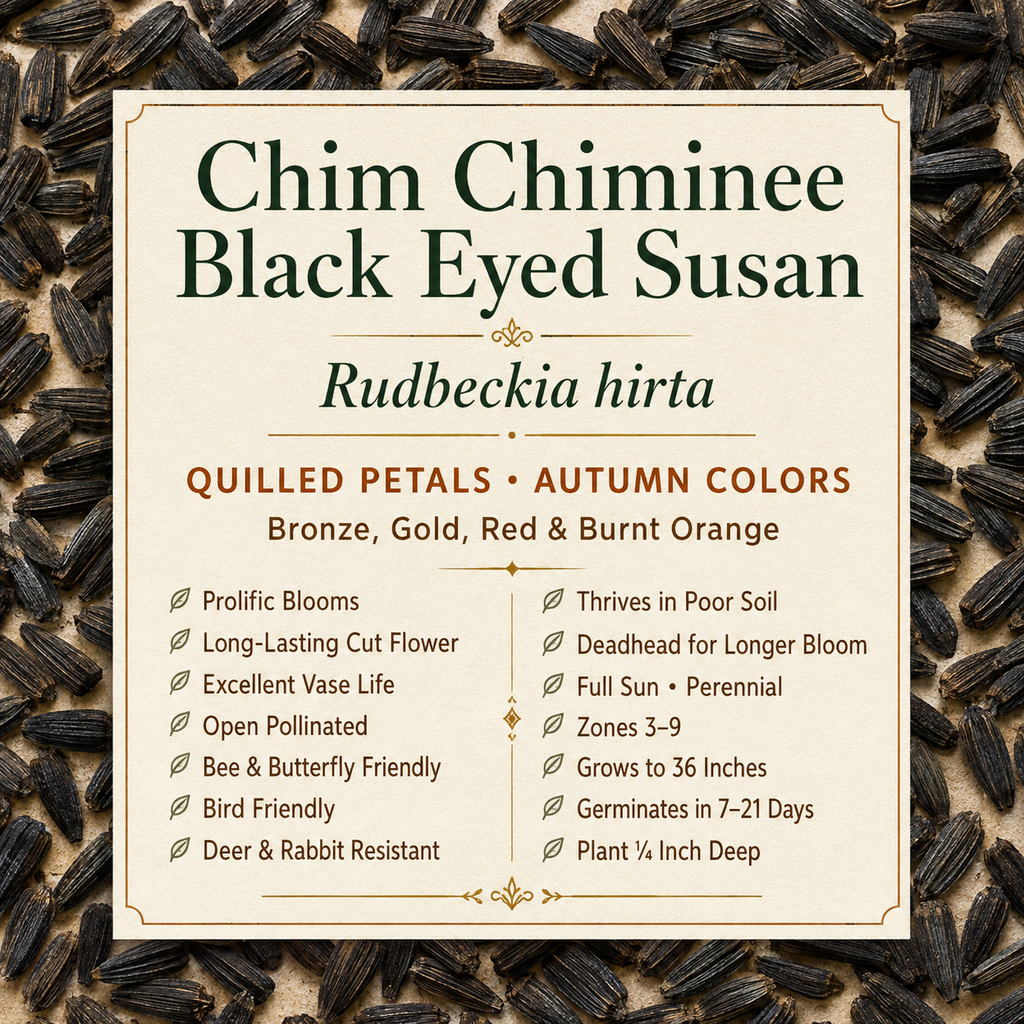 Chim Chiminee Black-Eyed Susan growing attributes