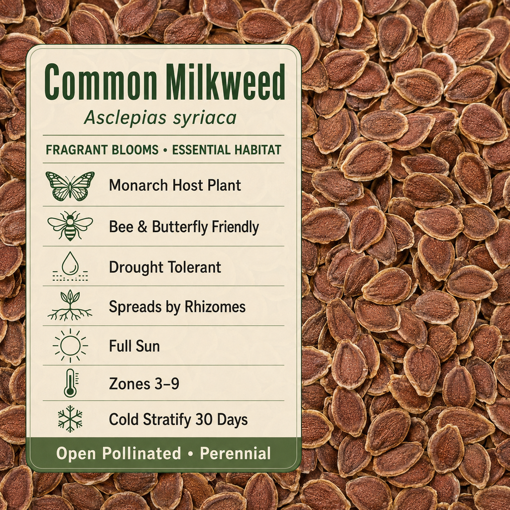 Common Milkweed growing attributes