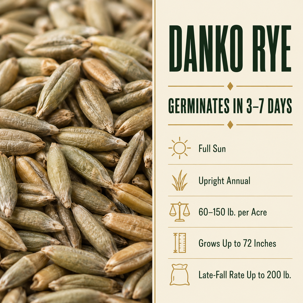 Danko Rye growing guide and seed