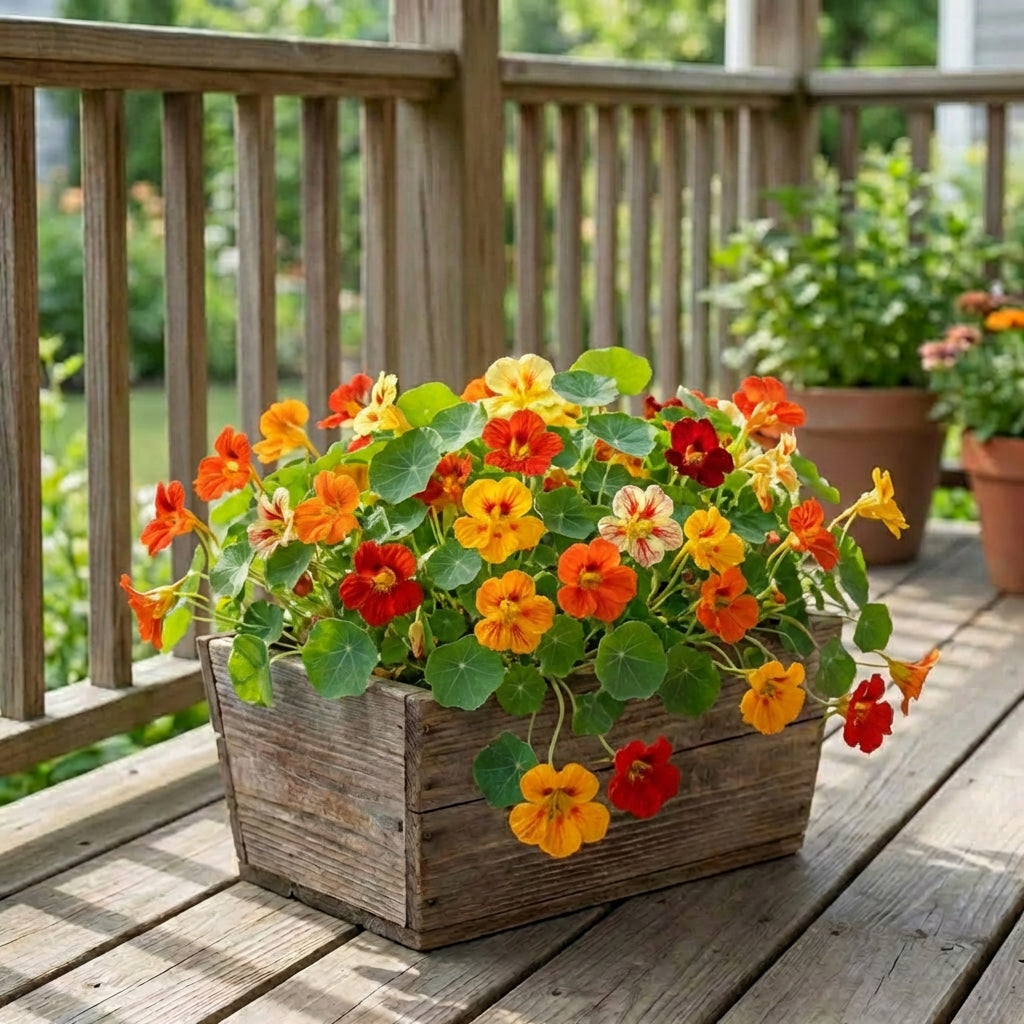 Dwarf Jewel Mix, Nasturtium Seeds