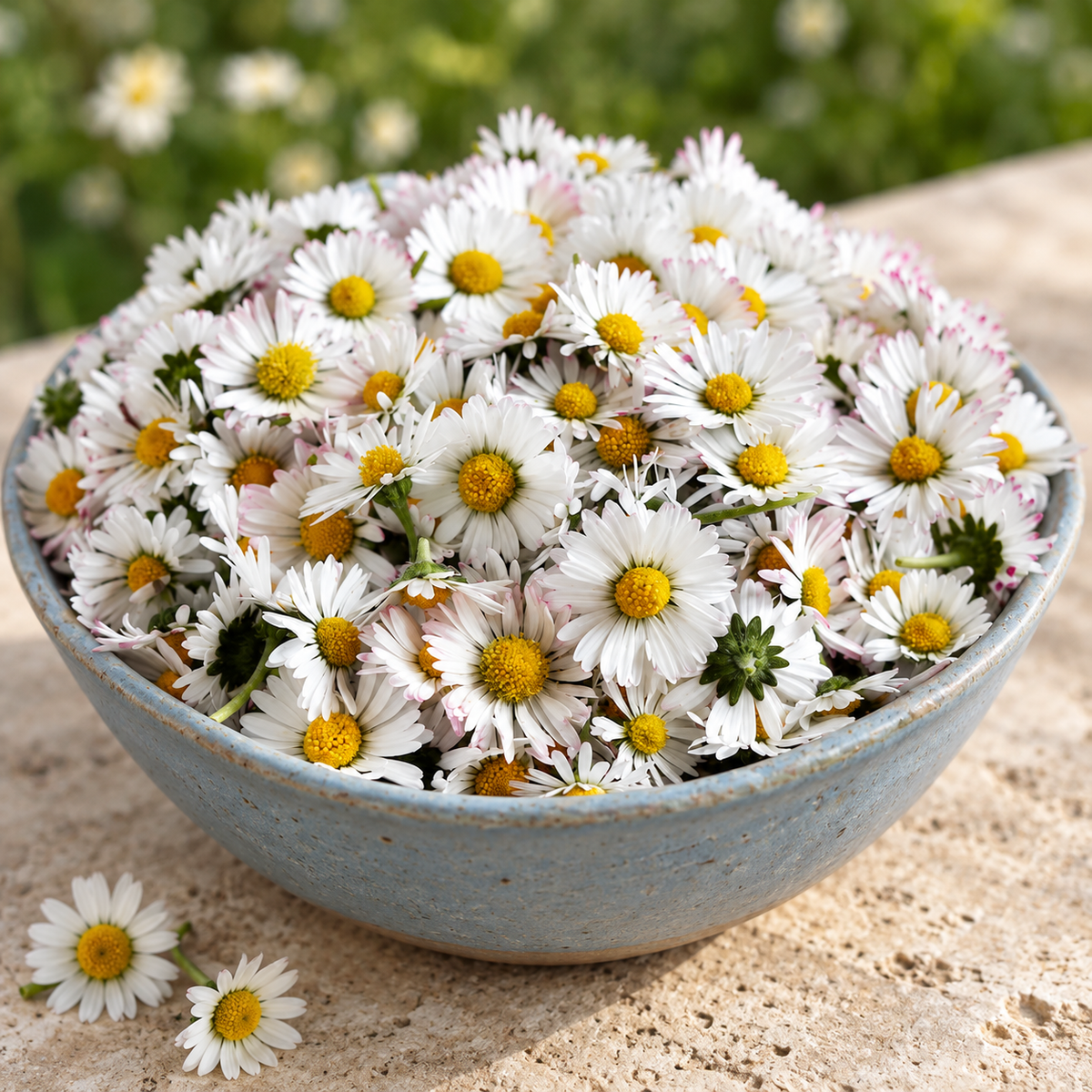 Single White, English Daisy Seed