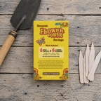 Back of Flower Power Seed Kit package