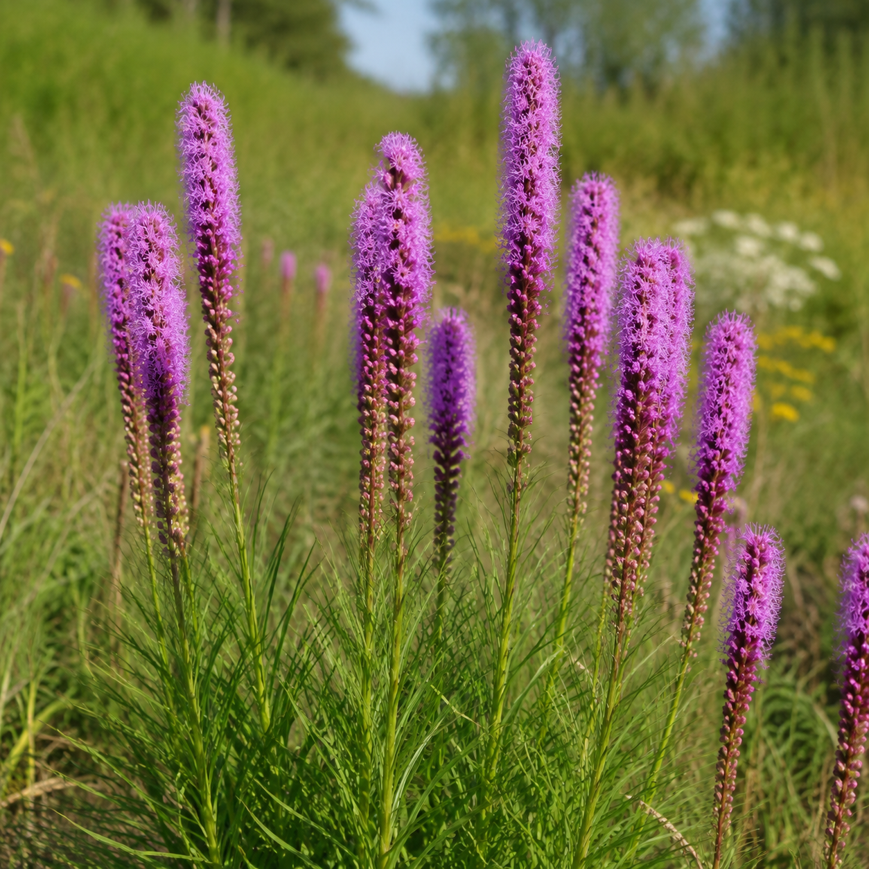 Gayfeather Blazing Star plant close-up
