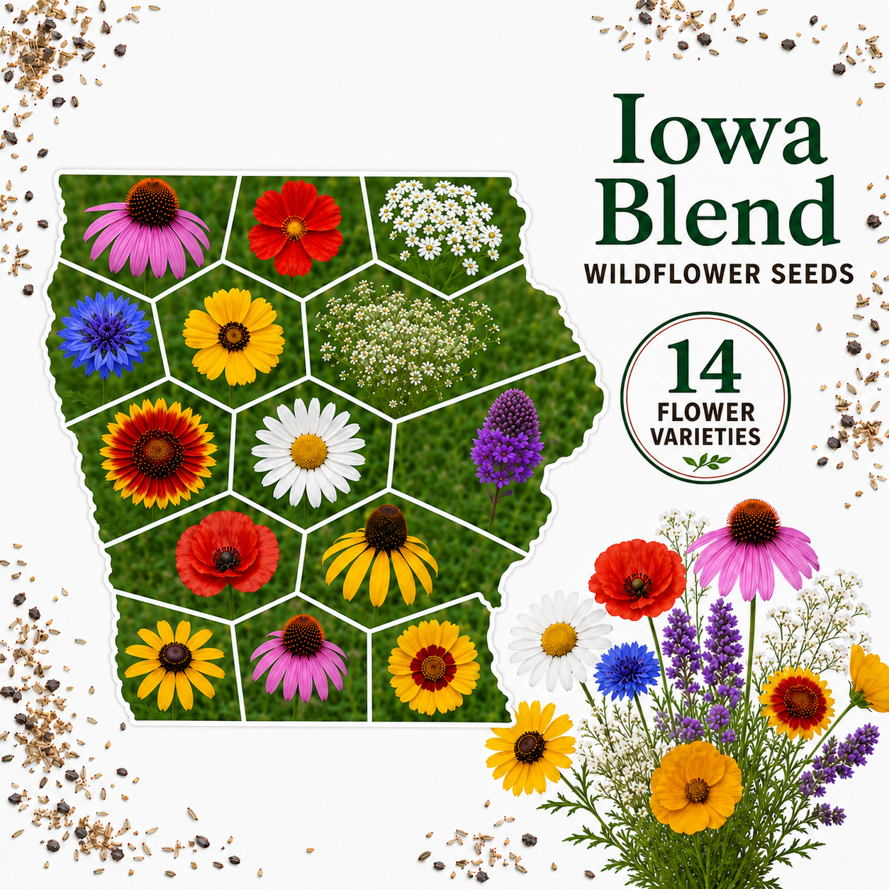 Iowa Blend, Wildflower Seed