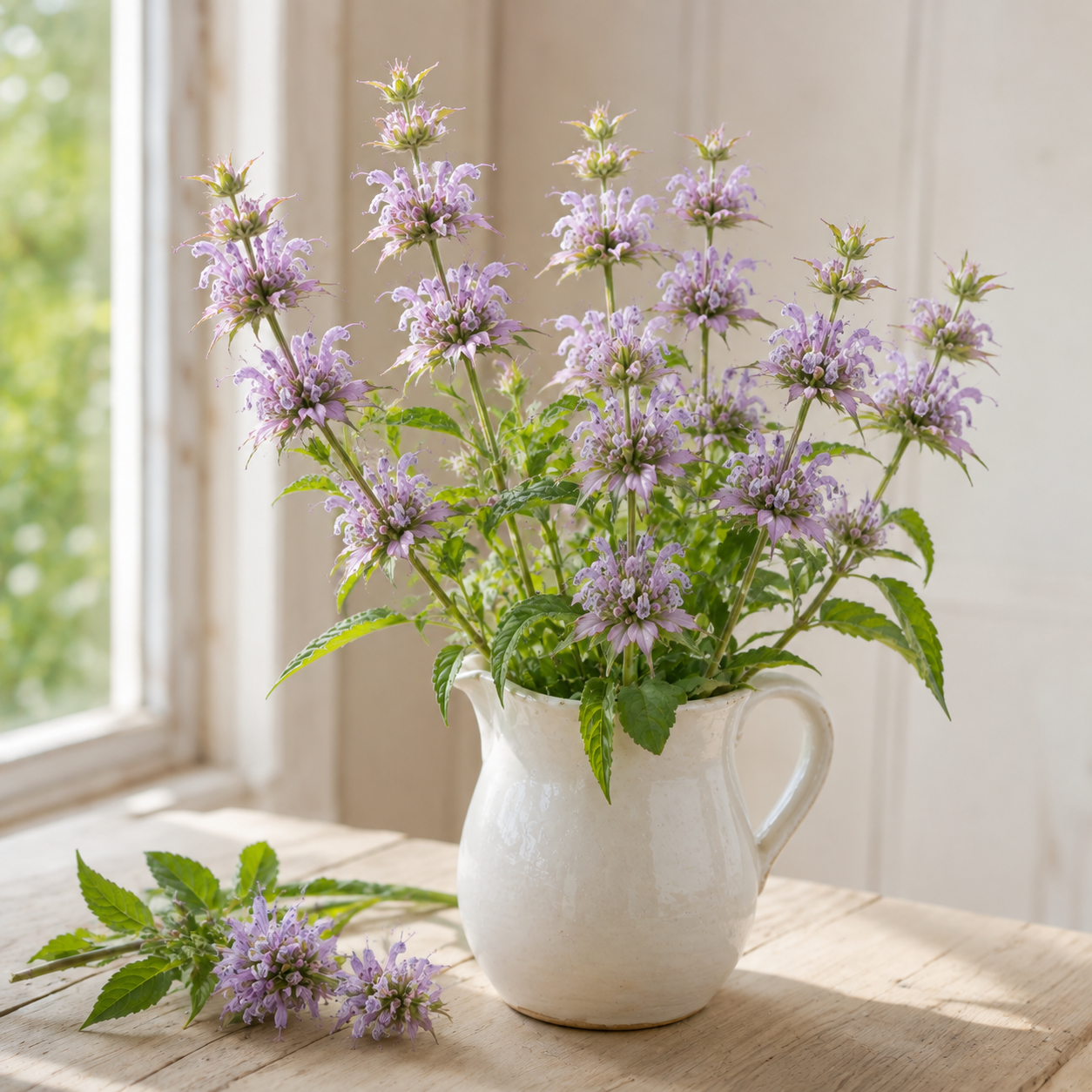 Lemon Mint Bee Balm cut flower