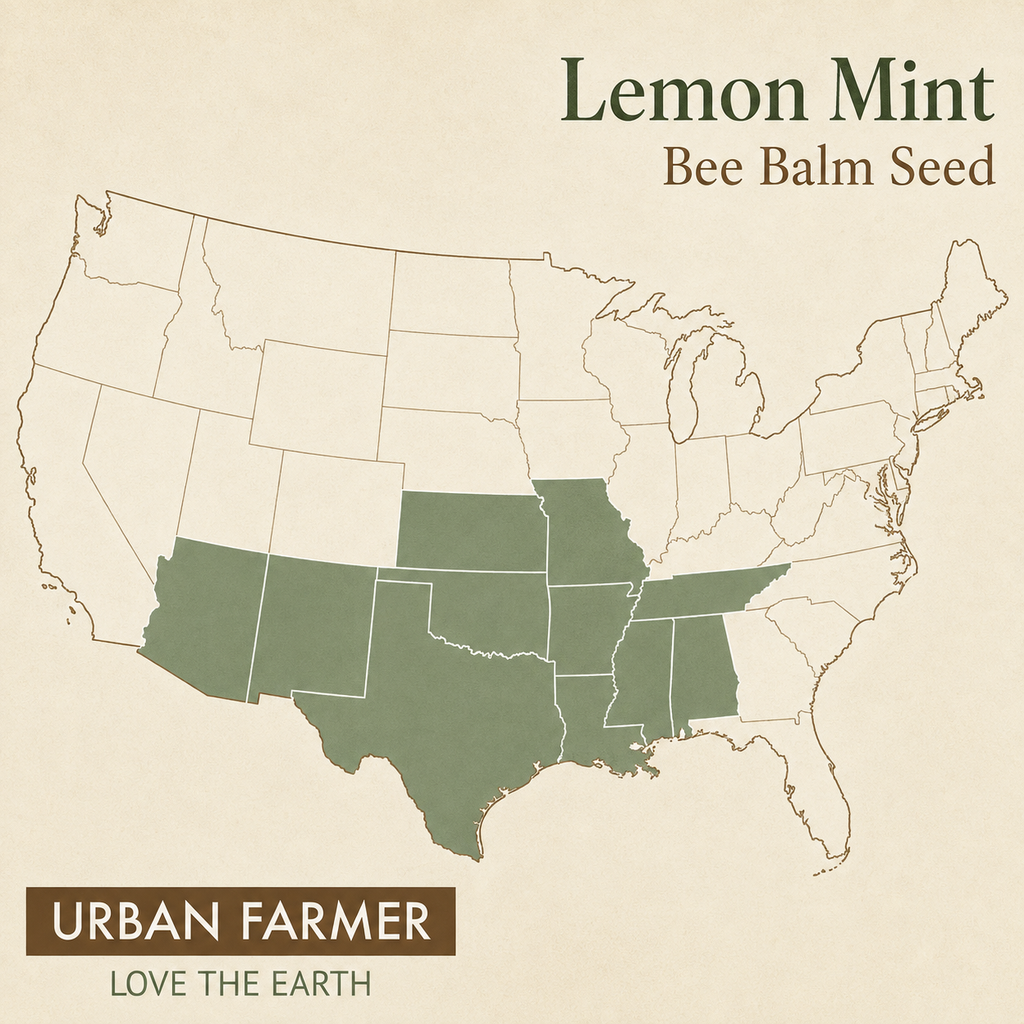 Lemon Mint Bee Balm native range