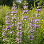 Lemon Mint Bee Balm plant close-up
