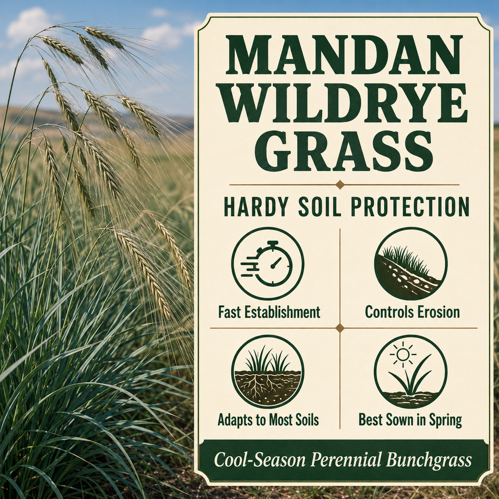 Mandan Wildrye Grass soil protection benefits
