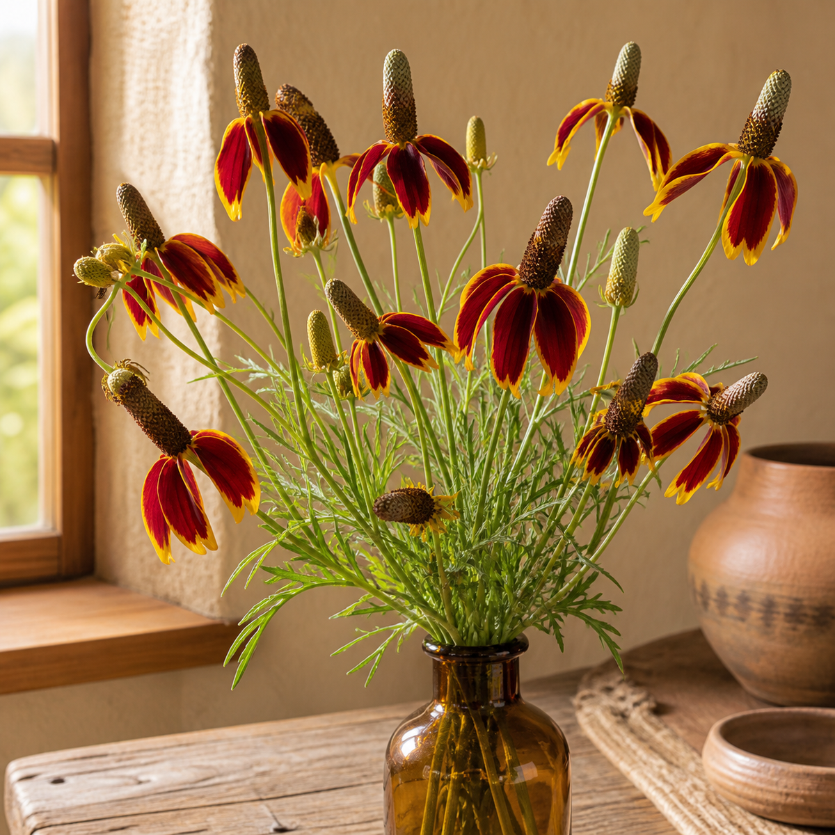 Mexican Hat Prairie Coneflower cut flowers