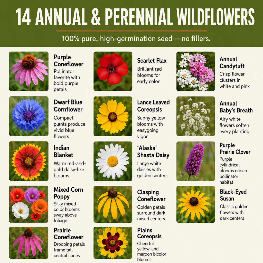 Illinois Blend, Wildflower Seed
