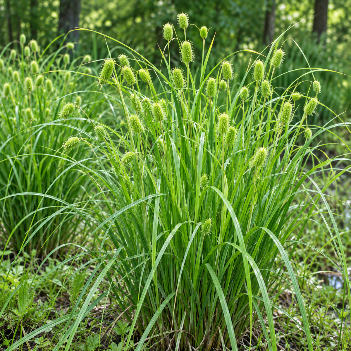 Narrow-leaved Cattail Sedge, Carex Seed