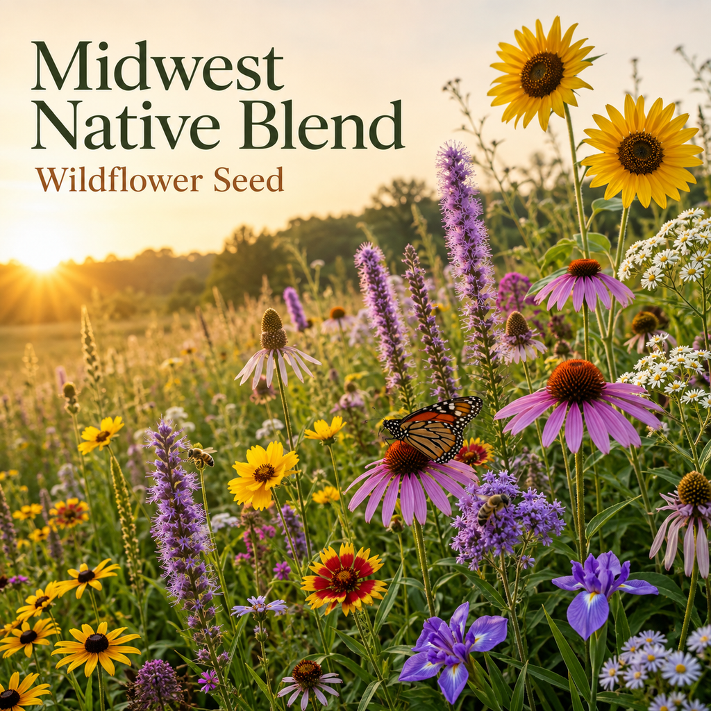 Native Midwest Blend Wildflowers