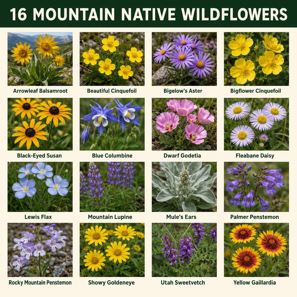 Native Mountain Flower Chart