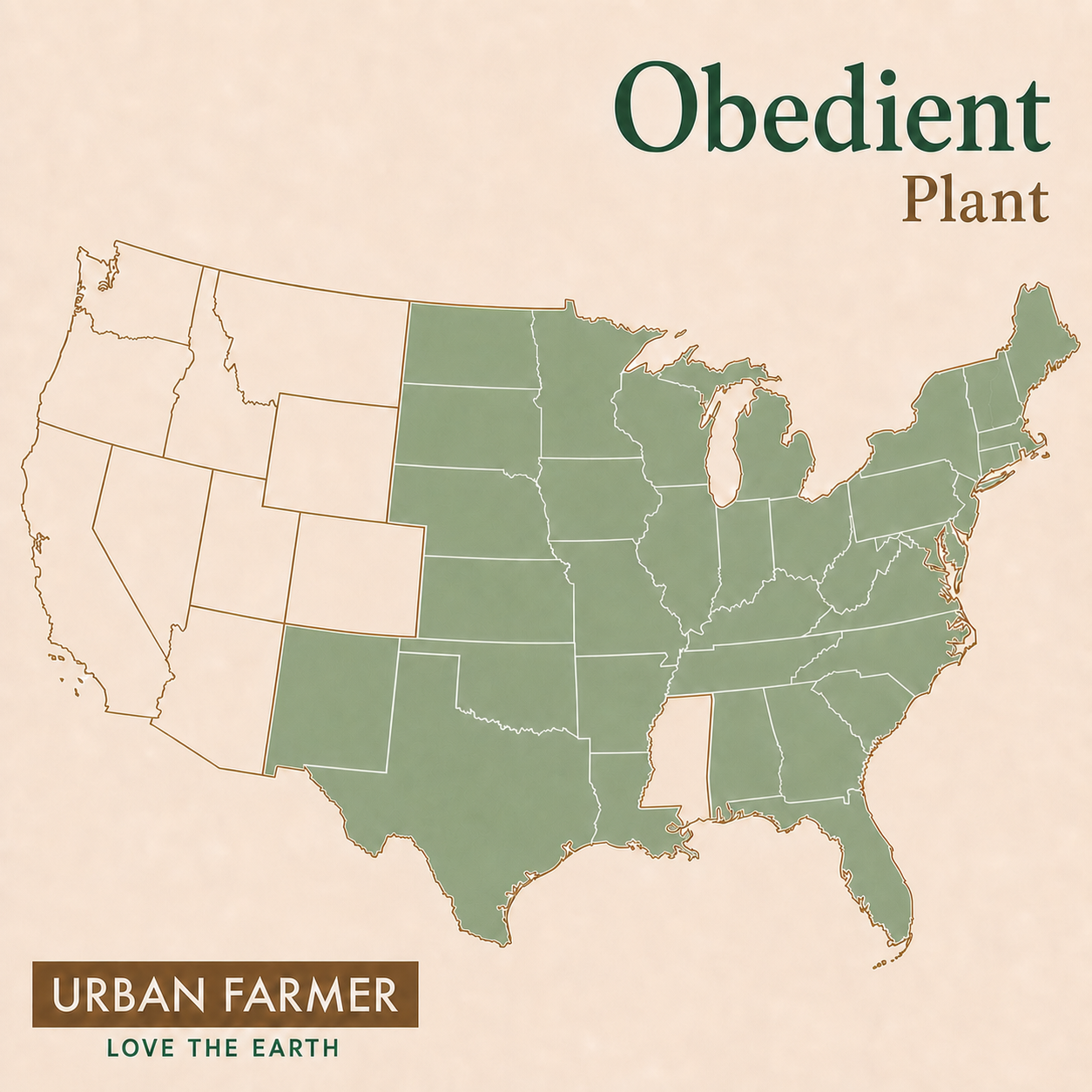 Obedient Plant native map