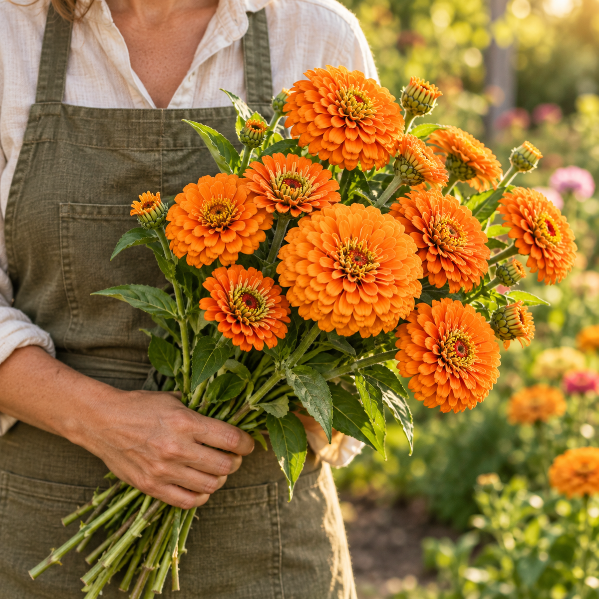 Orange King, Zinnia Seed