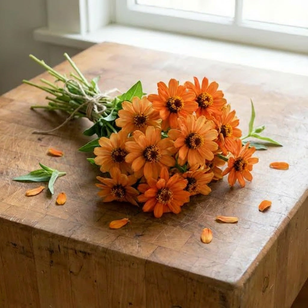 Orange Profusion, Zinnia Seeds