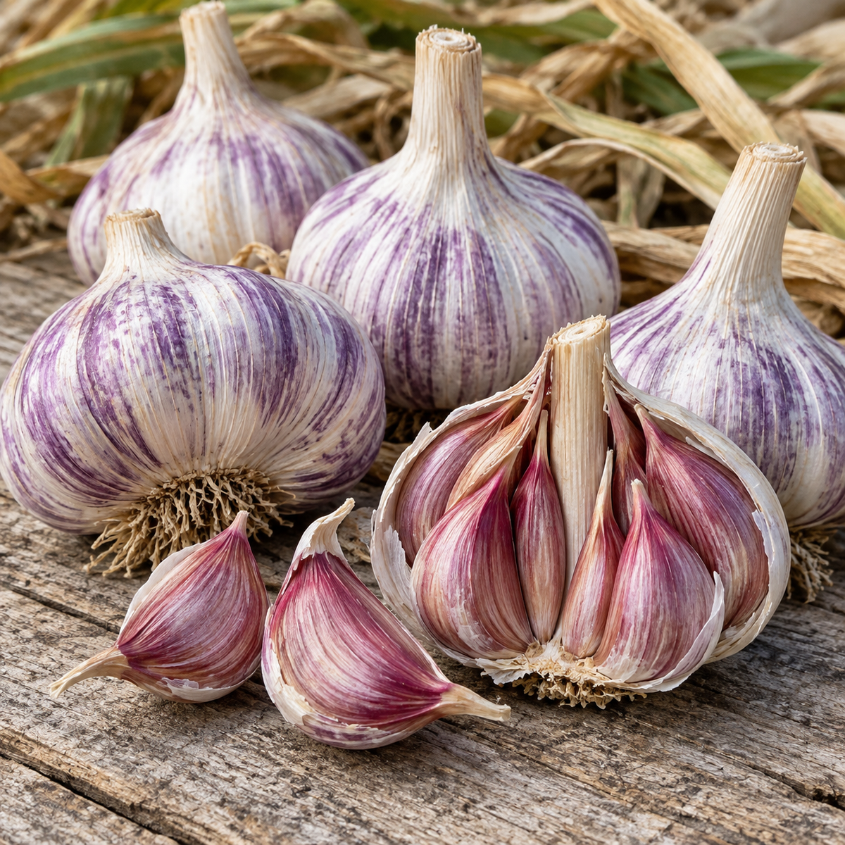 Persian Star, Garlic Bulbs