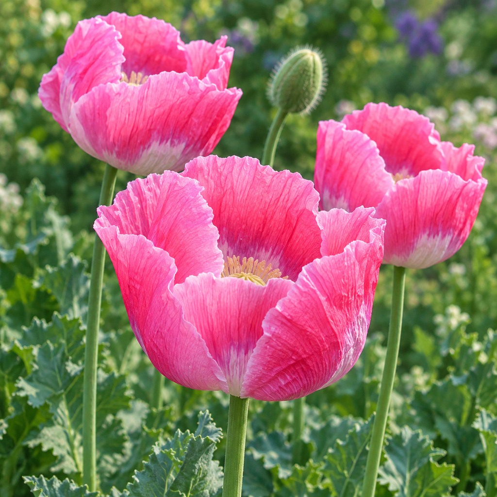 Pink & White Giganteum, Poppy Seeds