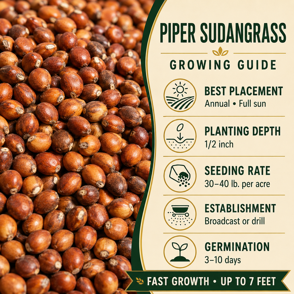 Piper Sudangrass growing guide and seed