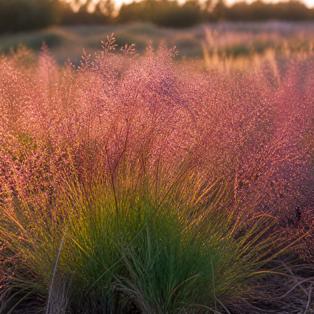 Purple Love Grass in nature