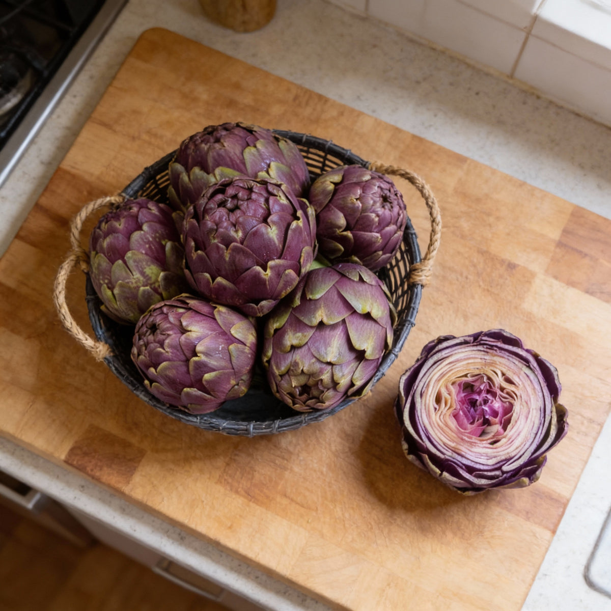 Purple Italian Globe, Artichoke Seeds