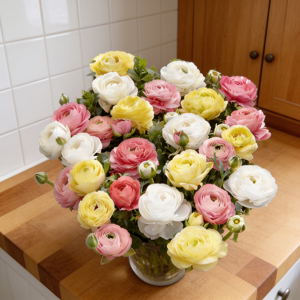 Tecolote Pastel Mixture, Ranunculus Bulbs
