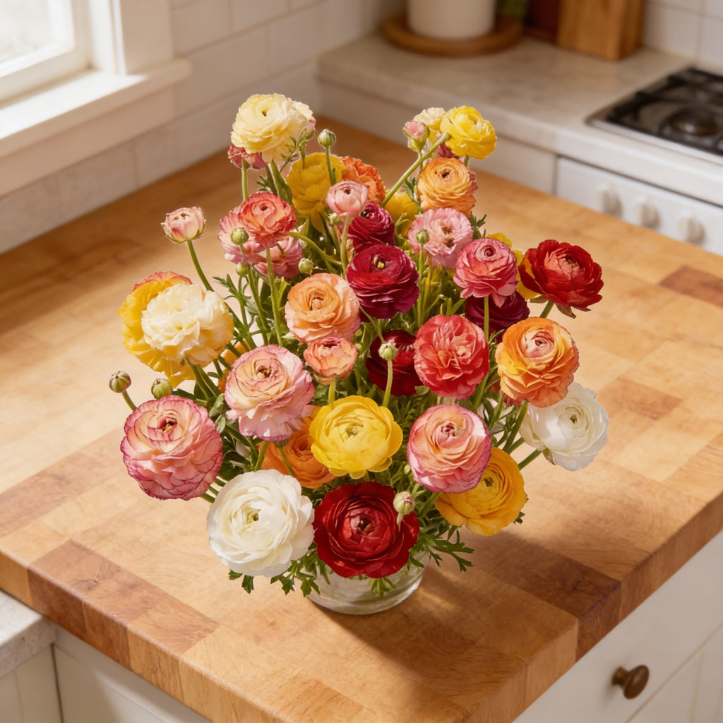 Tecolote Picotee Mixture, Ranunculus Bulbs