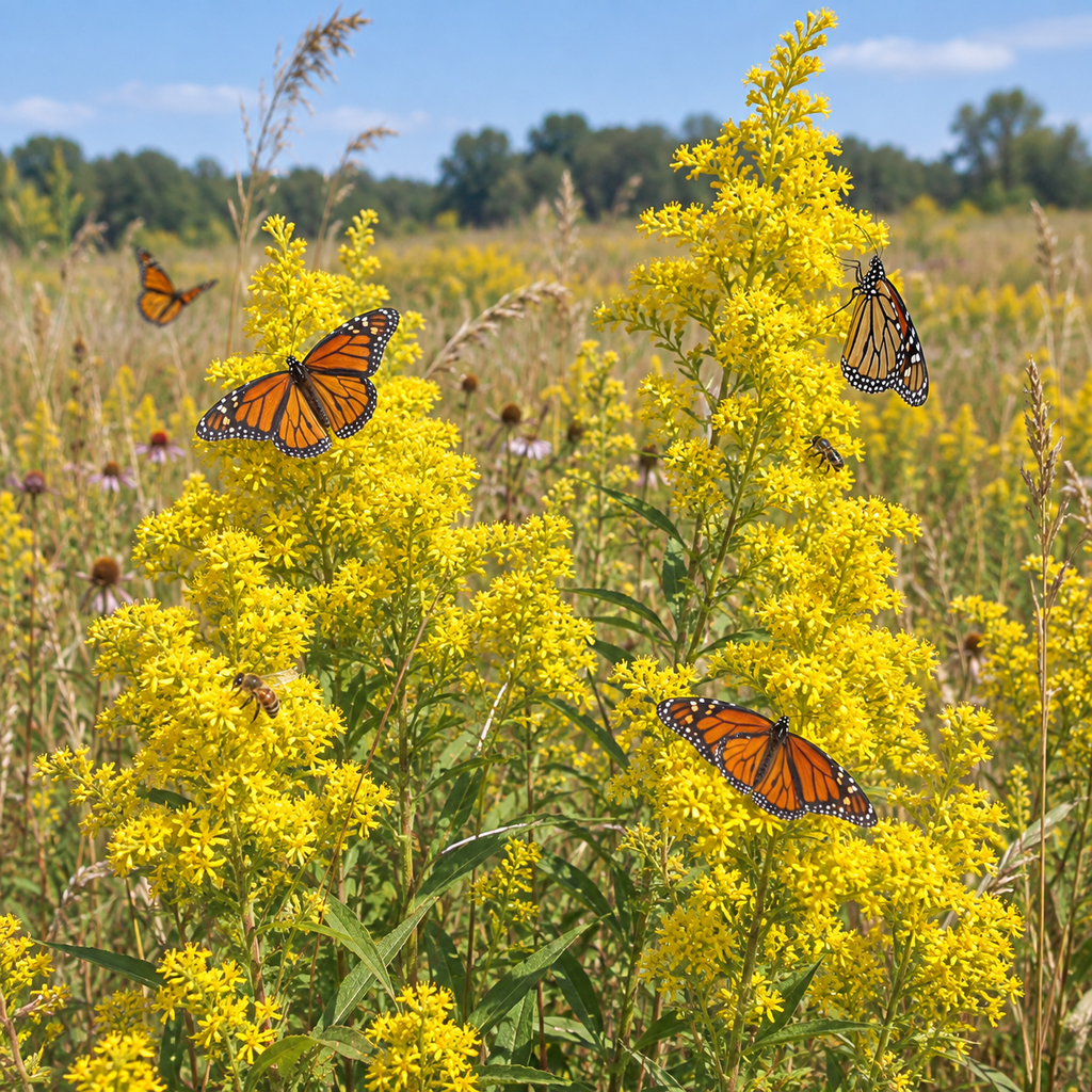 Showy, Goldenrod Seeds