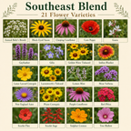 Southeast Blend flower variety chart