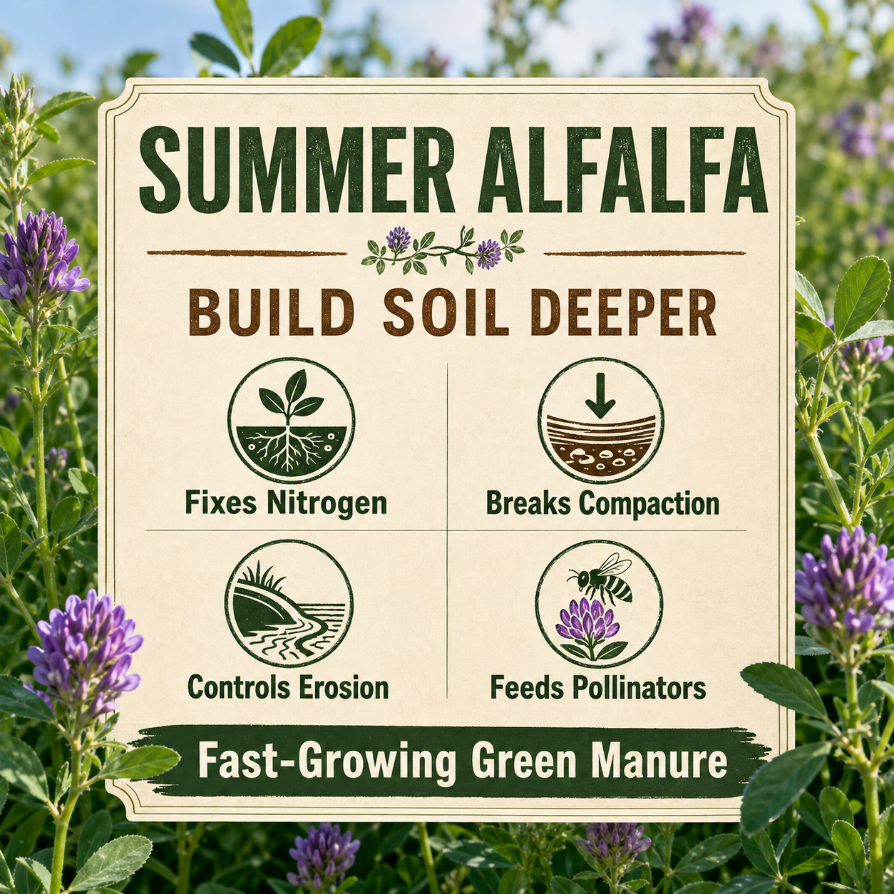 Summer Alfalfa benefits chart