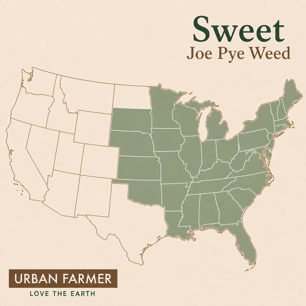 Sweet Joe Pye Weed native map