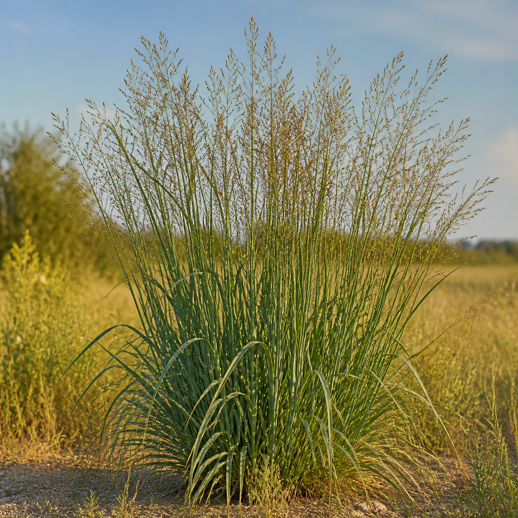 Switchgrass Alamo ornamental grass in nature