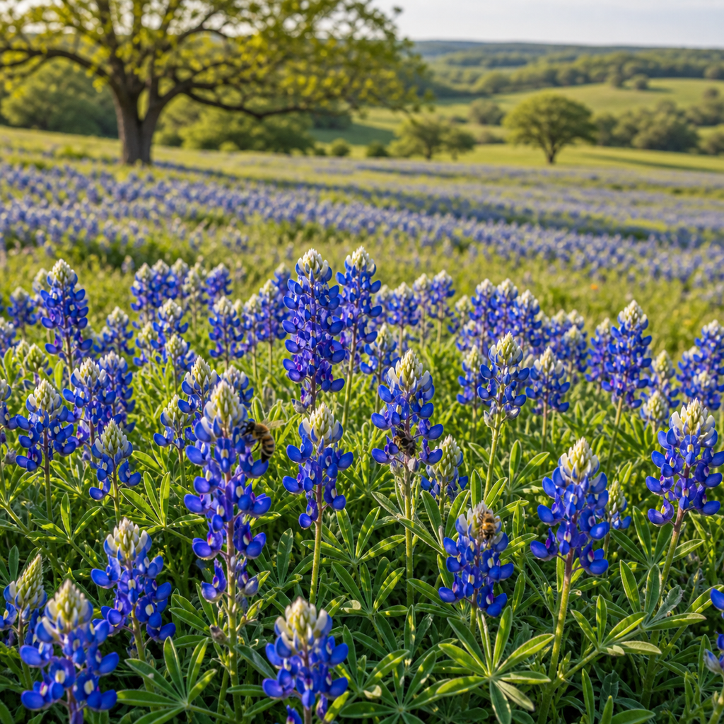 Texas Bluebonnet Lupine in nature