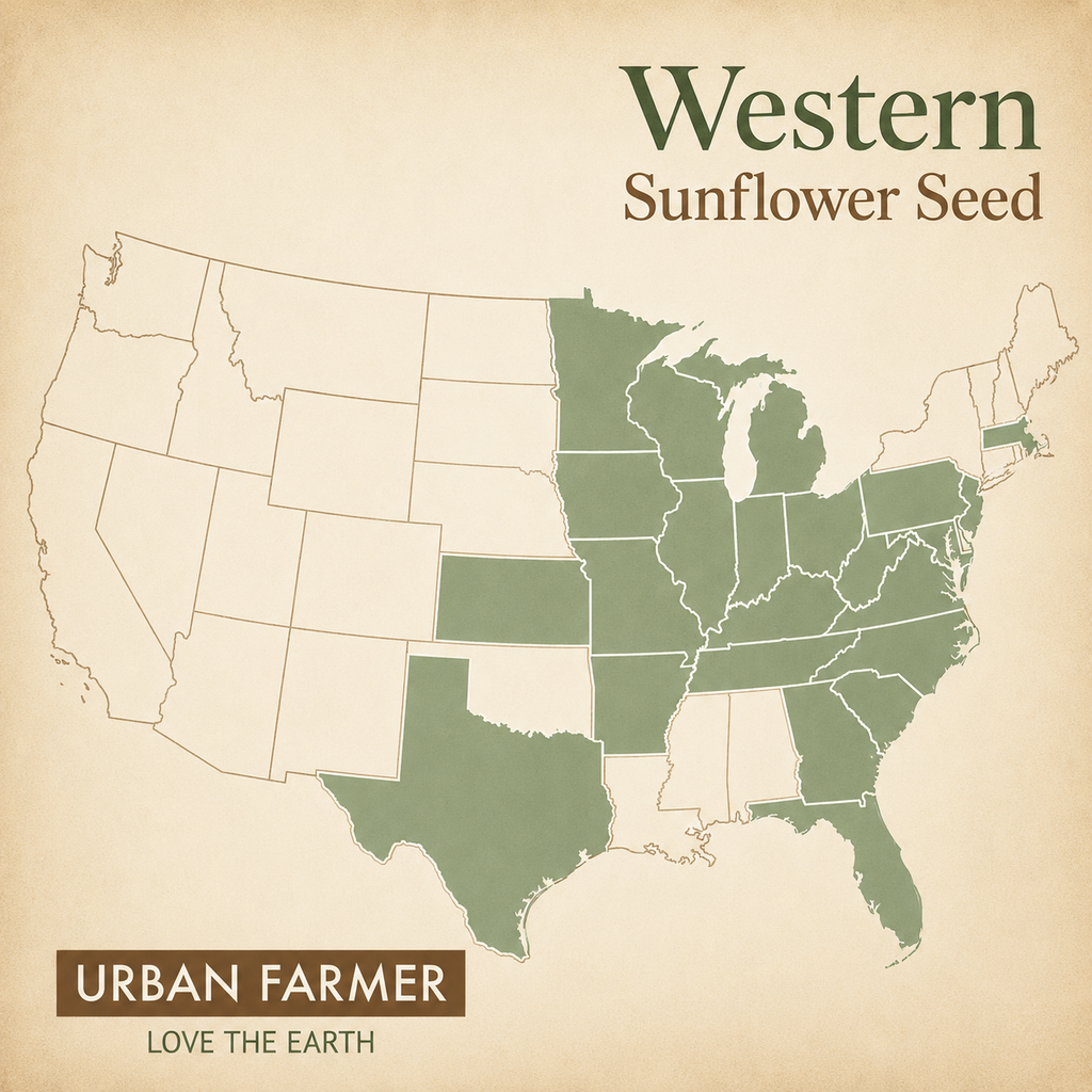 Western Sunflower native range