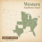 Western Sunflower native range