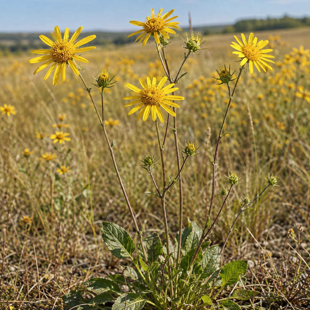 Western Sunflower plant close-up