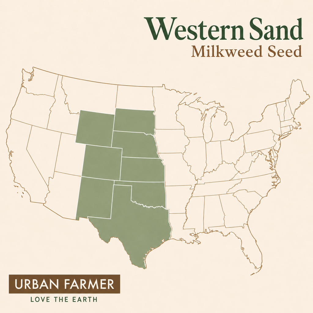 Western Sand Milkweed native map