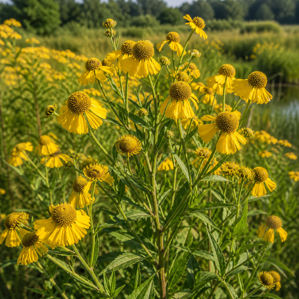 Wild Sneezeweed in nature