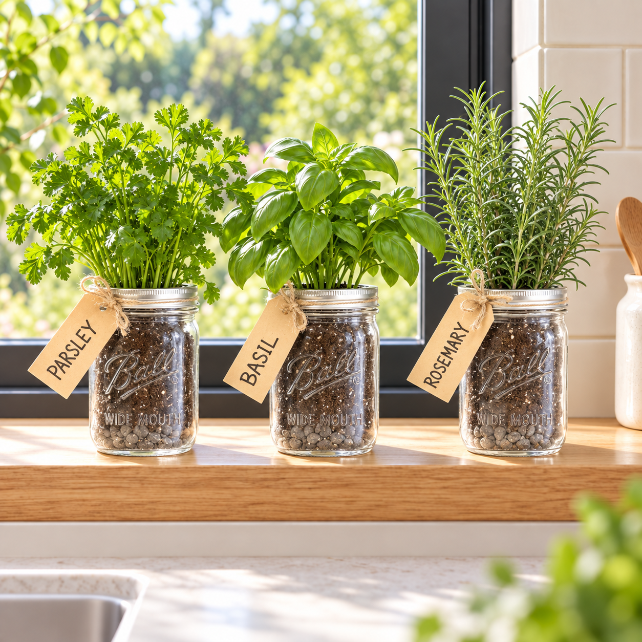 Mason Jar, Herb Kits