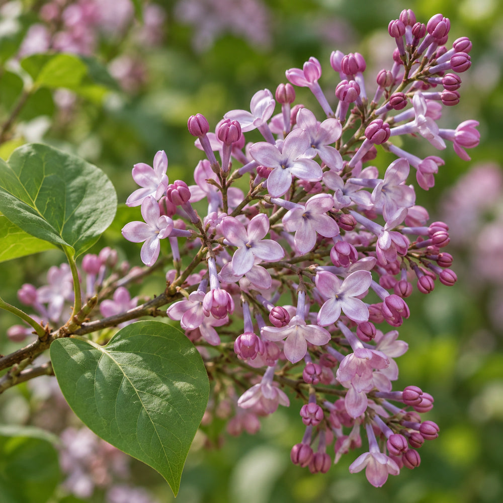 syringa oblata closeup