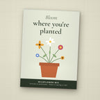 Bloom Where You're Planted seed packet favor, front